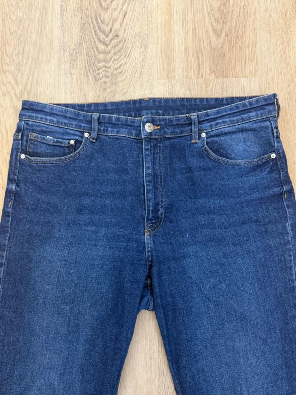 &Denim Dark Blue High Waist Bootcut Jeans